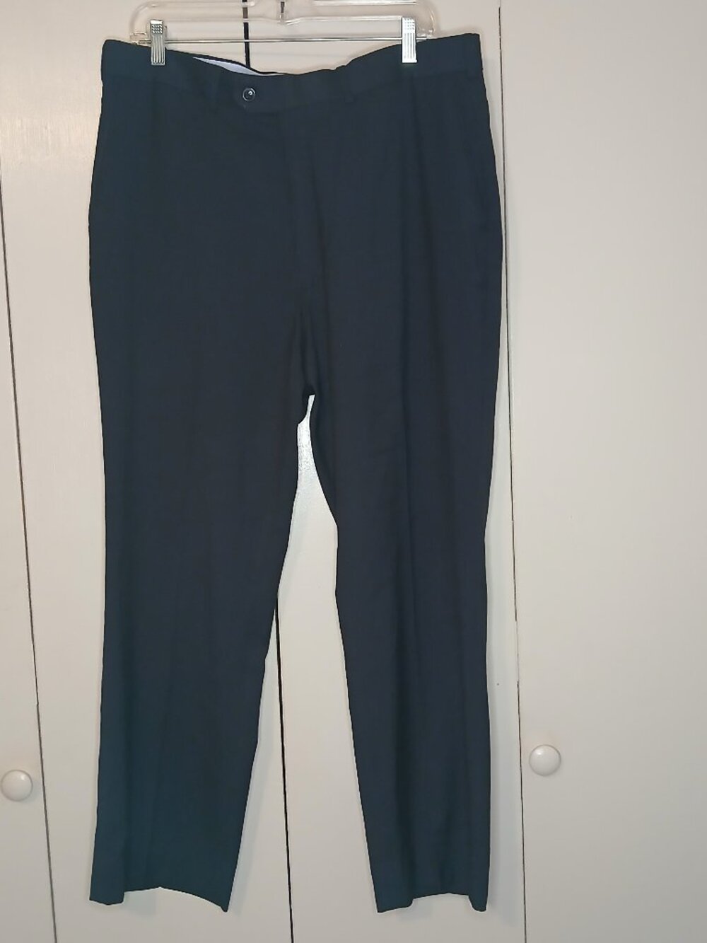 Roundtree & Yorke Travel Smart Black Dress Pants 36x29 (1136G)
